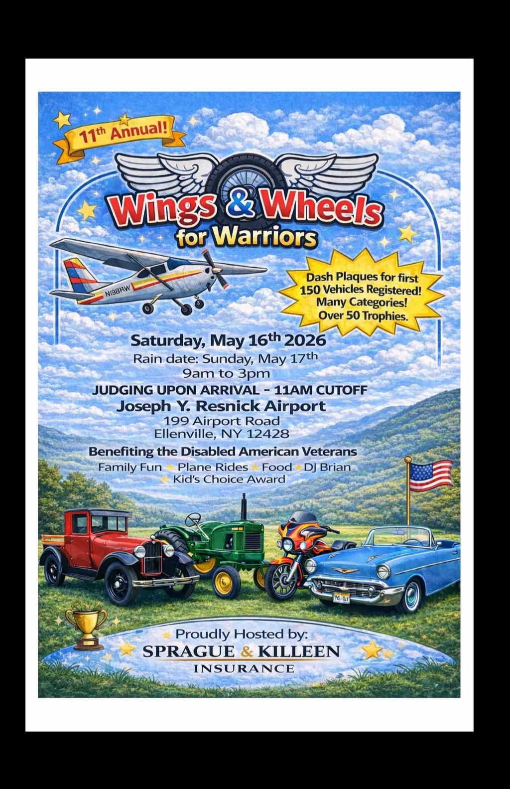 11th Annual Wings & Wheels for Warriors Event