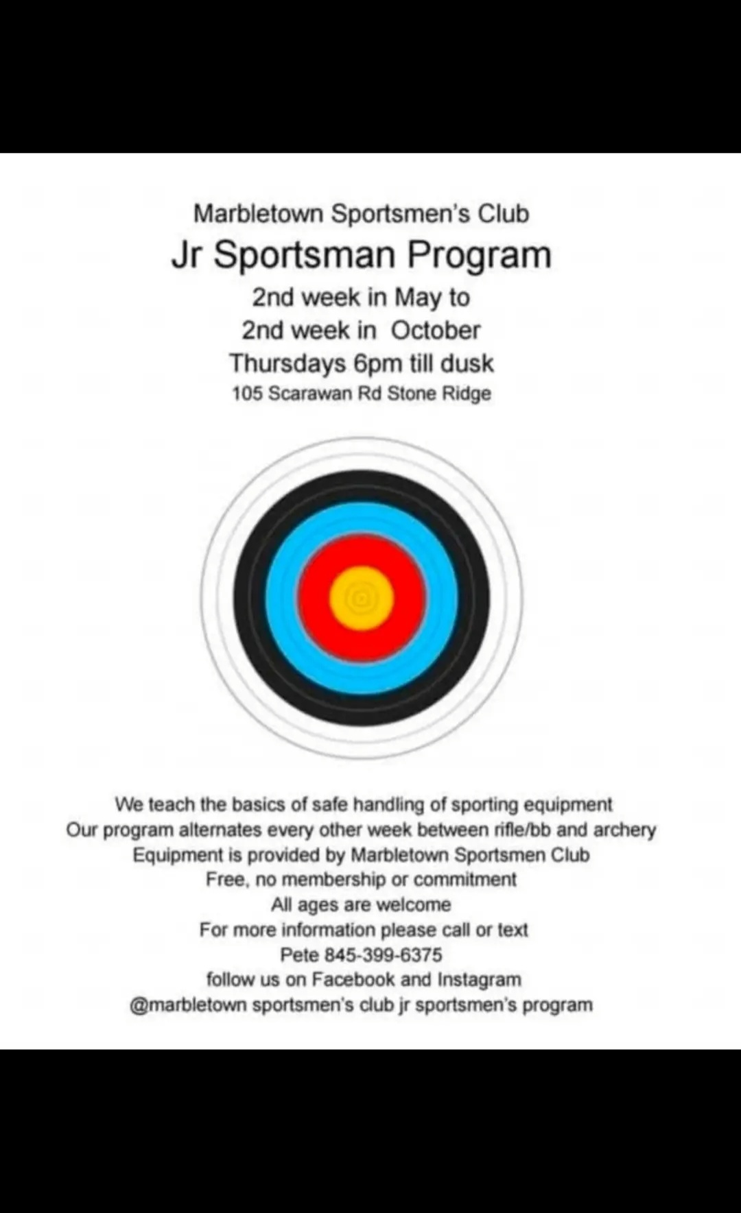 Marbletown Sportsmen's Club Jr Sportsman Program