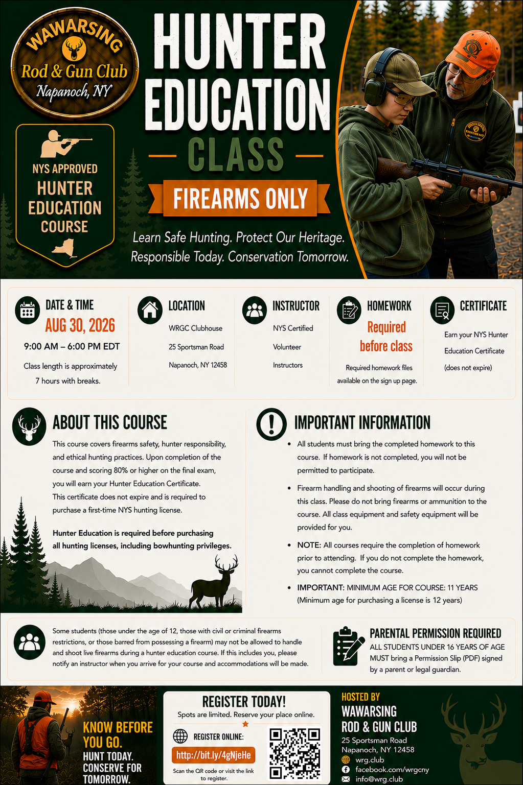 NYS Hunter Education Course: Firearms Only