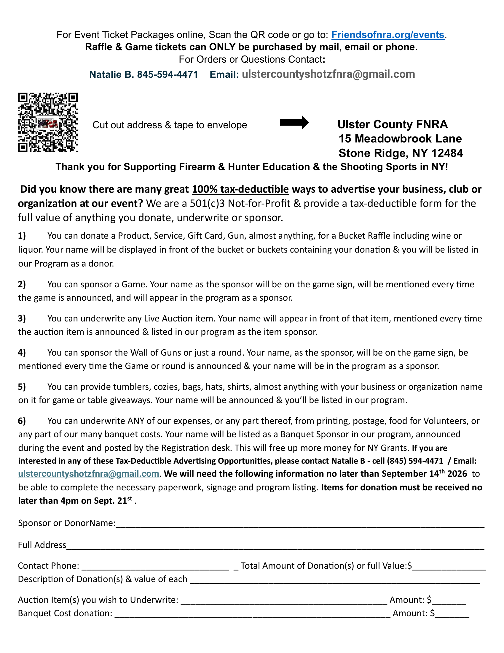 Ulster County Friends of NRA Annual Fundraiser image 3