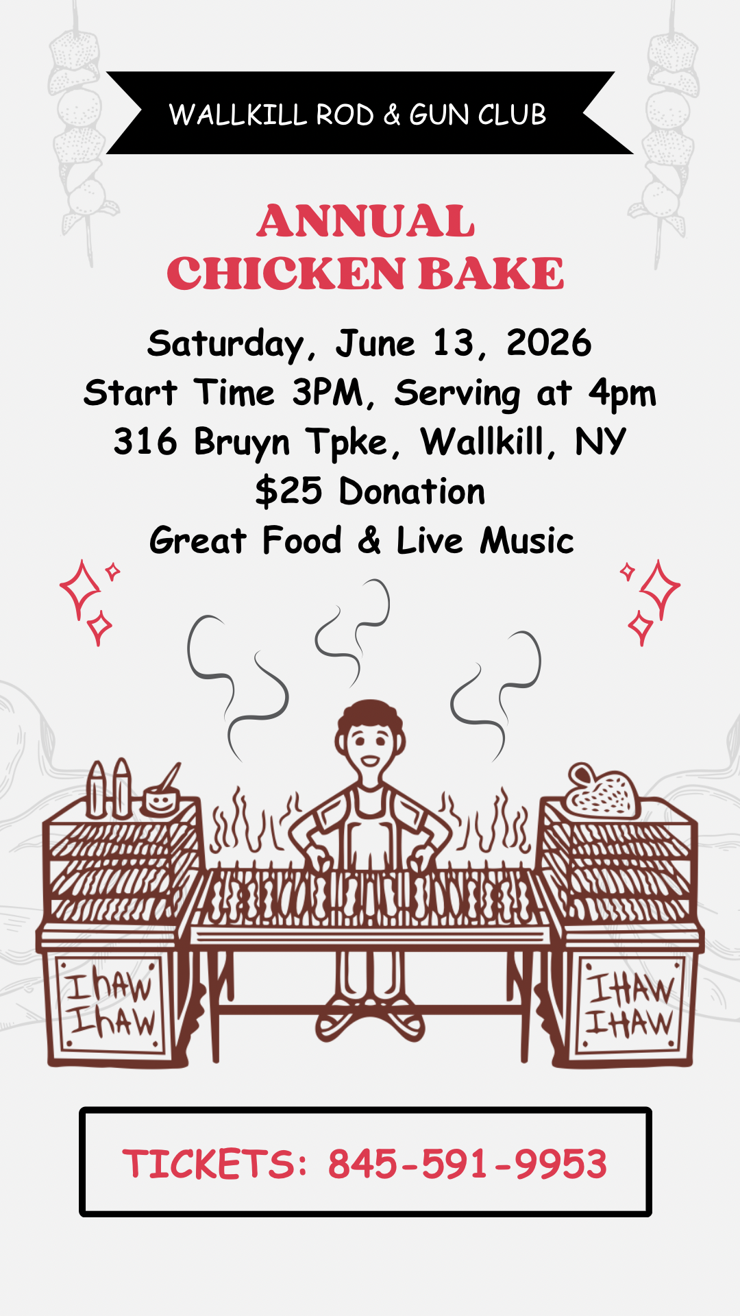 Wallkill Rod & Gun Club Annual Chicken Bake