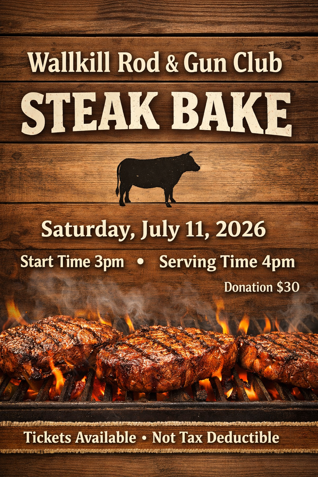 Wallkill Rod & Gun Club Steak Bake