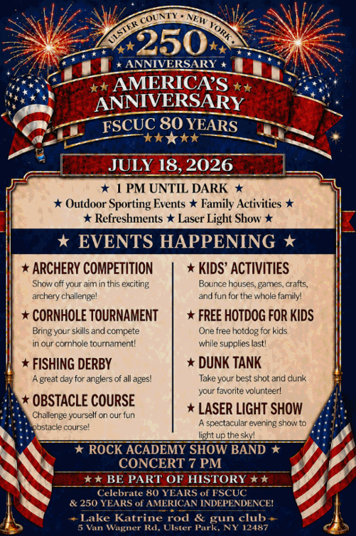 America's Anniversary: Ulster County 250th & FSCUC 80 Years