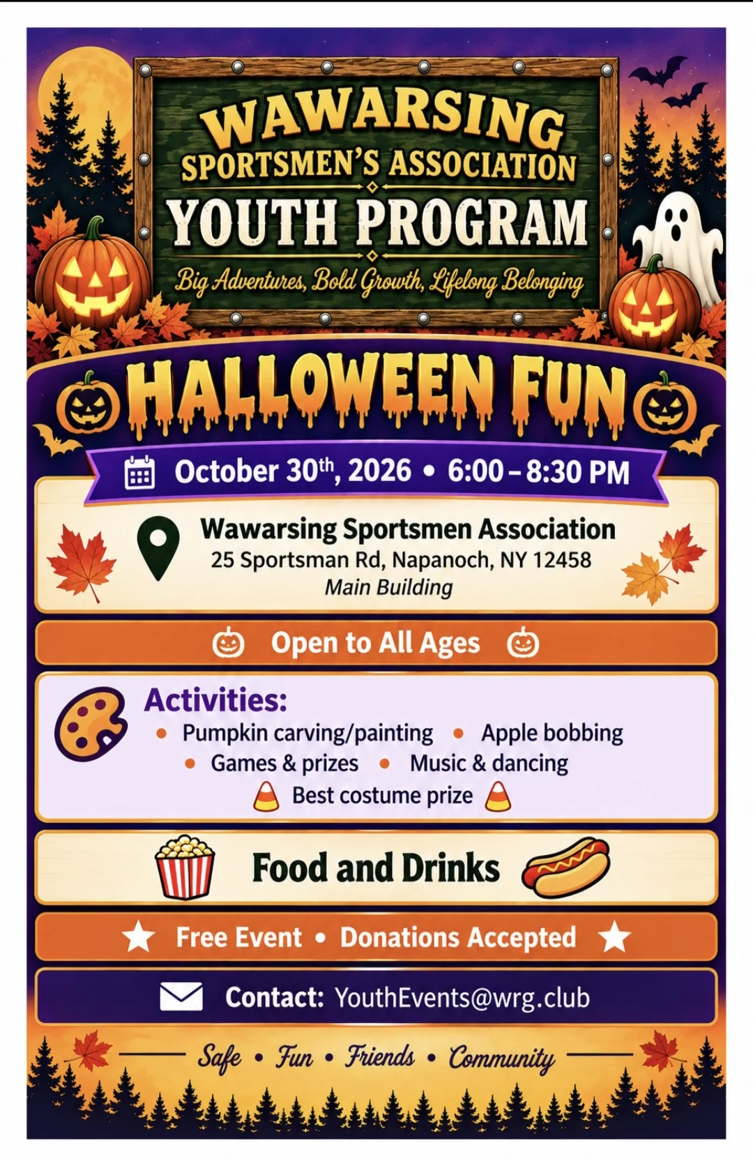 Halloween Fun at Wawarsing Sportsmen’s Association