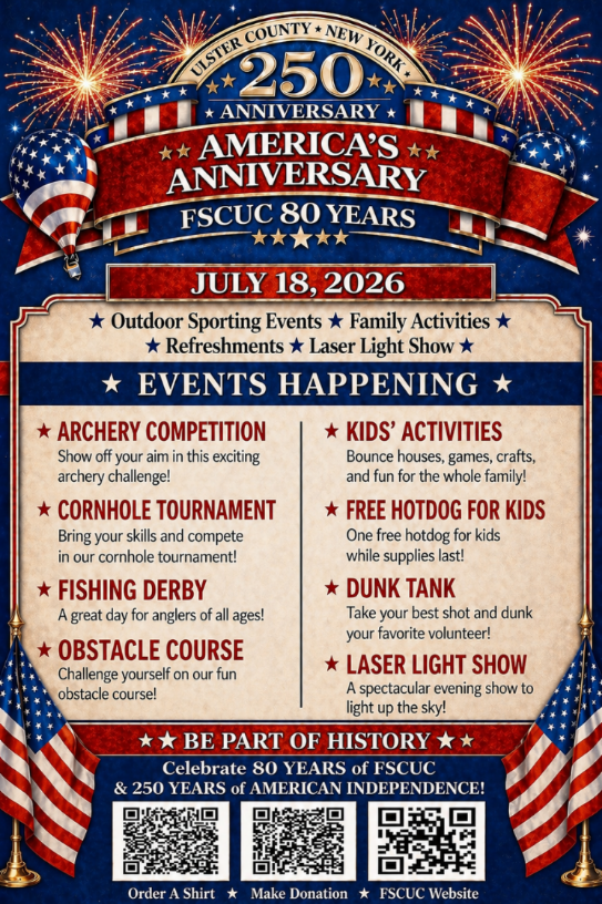 America's Anniversary: Ulster County 250th & FSCUC 80 Years